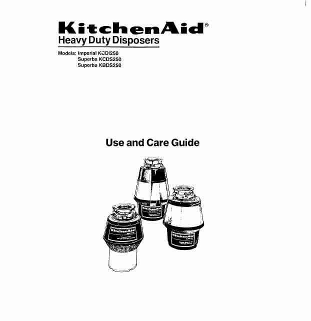 KitchenAid Garbage Disposal KBDS250-page_pdf